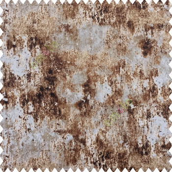 Copper brown grey gold color texture finished velvet soft touch wooden layers polyester background sofa fabric