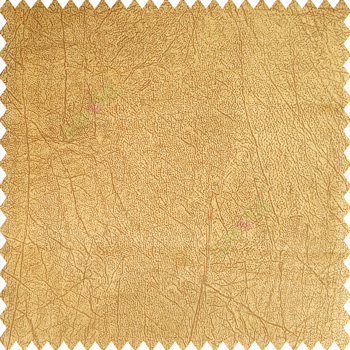 Golden with brown color vertical texture lines soft and velvet base fabric leatherette looks polyester sofa fabric