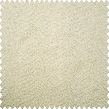 Beige color horizontal zigzag texture flowing lines weaving thin patterns polyester base thick fabric main curtain