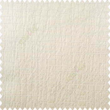 Cream gold color vertical and horizontal texture stripes checks weaving patterns embossed designs polyester base fabric main curtain