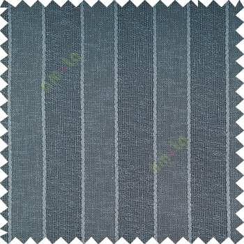 Steel blue color vertical parallel stripes texture finished with polyester transparent net finished base fabric small texture gradients sheer curtain