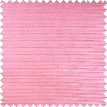Pink color horizontal bold and strong stripes on transparent polyester background fabric sheer curtain