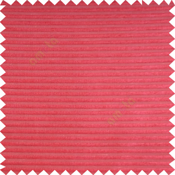 Red color horizontal bold and strong stripes on transparent polyester background fabric sheer curtain