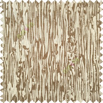 Brown beige color vertical trendy lines texture finished surface polyester base fabric main curtain