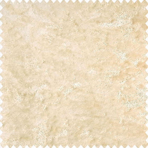 Beige color complete solid surface velvet finished material soft look polyester sofa fabric