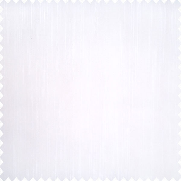 Pure white color texture finished surface vertical thin lines with transparent background sheer curtain