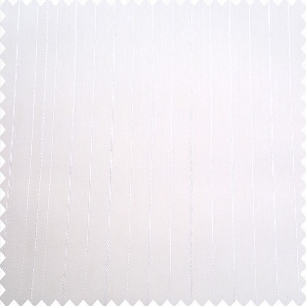Pure white color texture finished surface with vertical pencil stripes transparent background sheer curtain