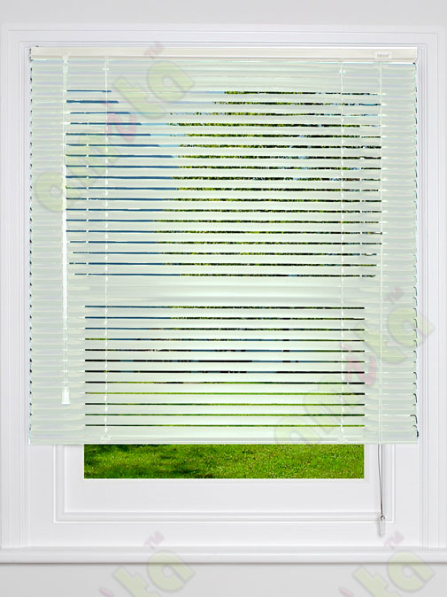 Aluminium blind silver gloss finish