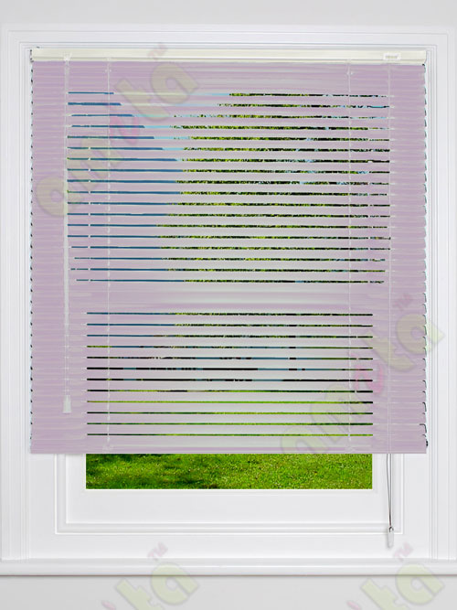 Aluminium blind lavender shine finish