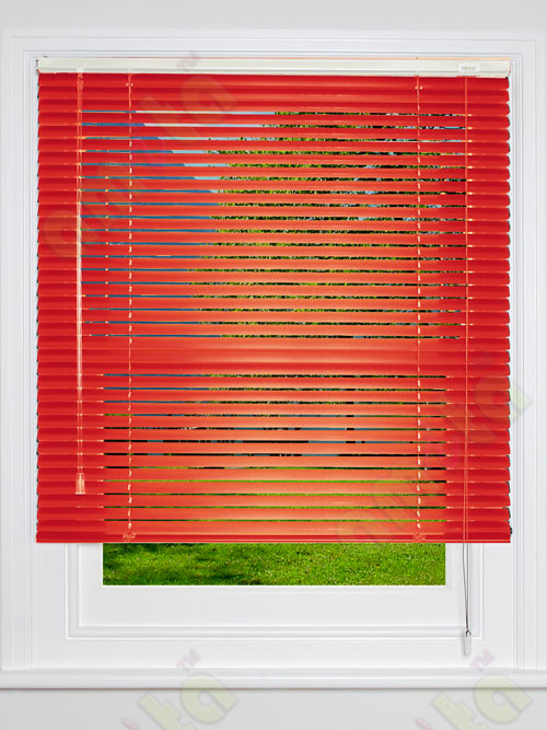 Aluminium blind red matt finish