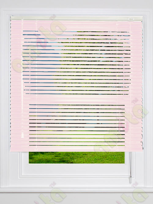 Aluminium blind pink shine finish