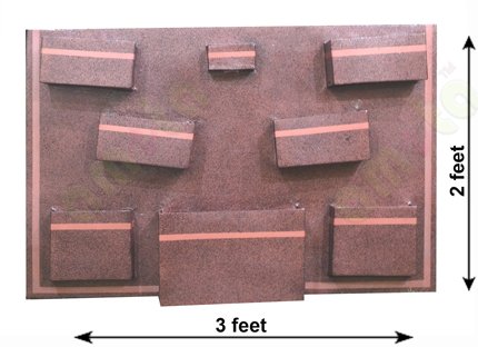Brown copper colour box fountain