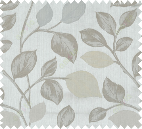 Beige brown grey colour beautiful natural floral design polycotton main curtain designs