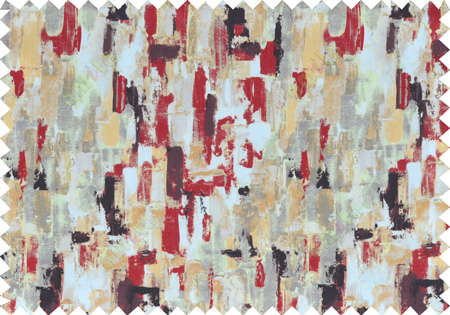 Red white green black brown orange beautiful oil painting finish pure cotton main curtain designs