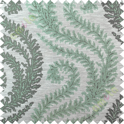 Blue grey serpentine stripes poly main curtain designs
