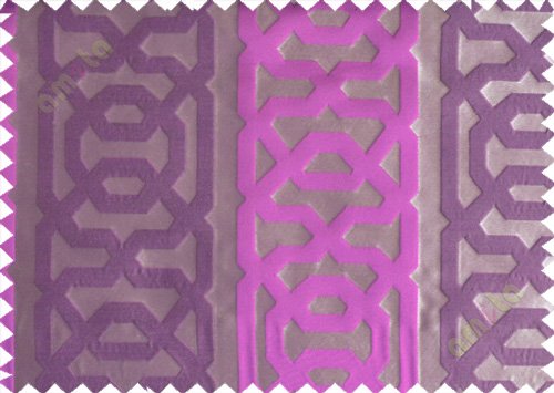 Pink brown vertical weave polycotton main curtain designs
