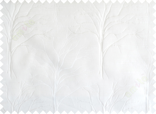White tree polycotton main curtain designs