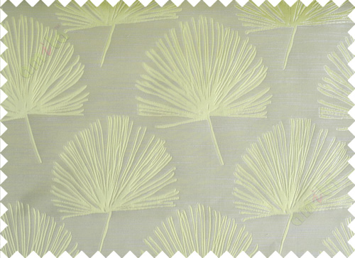 Green annapurna floral poly main curtain designs