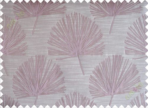 Pink brown annapurna floral poly main curtain designs
