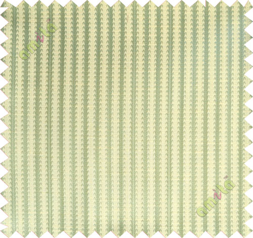 Yellow green vertical pencil stripes polycotton main curtain designs