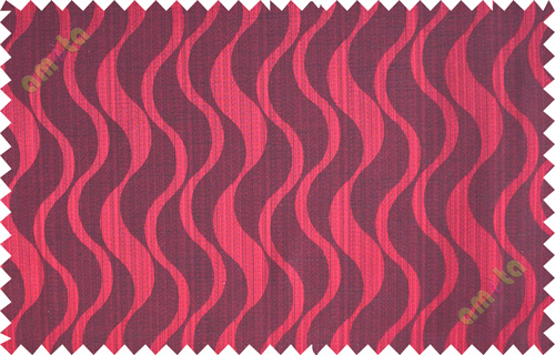 Red vertical wevy polycotton main curtain designs