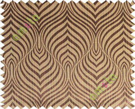 Black brown color beautiful seamless retro design poly main curtain designs