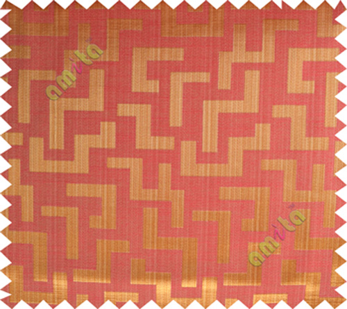 Gold red color elegant contemporary design poly main curtain designs