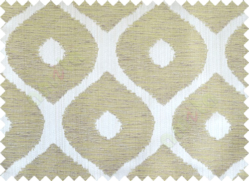 Green grey brown colour contemporary circle fench design poly main curtain designs