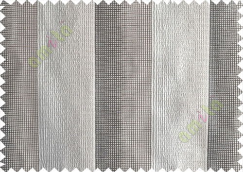 Black Silver Brown Wide Vertical Stripes Poly Main Curtain-Designs