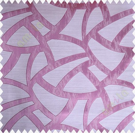 Pink Beige Abstract Polycotton Main Curtain-Designs