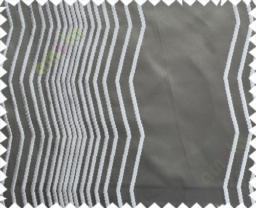 Dark Grey Light Grey Vertical Zigzag Stripes Main Curtain-Designs