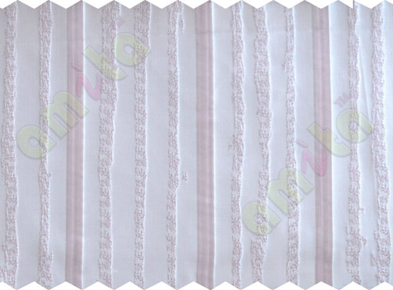 Purple Silver Vertical Stripes Poly Fabric Main Curtain-Designs