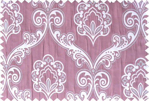 Pink silver grey motiff poly main curtain designs