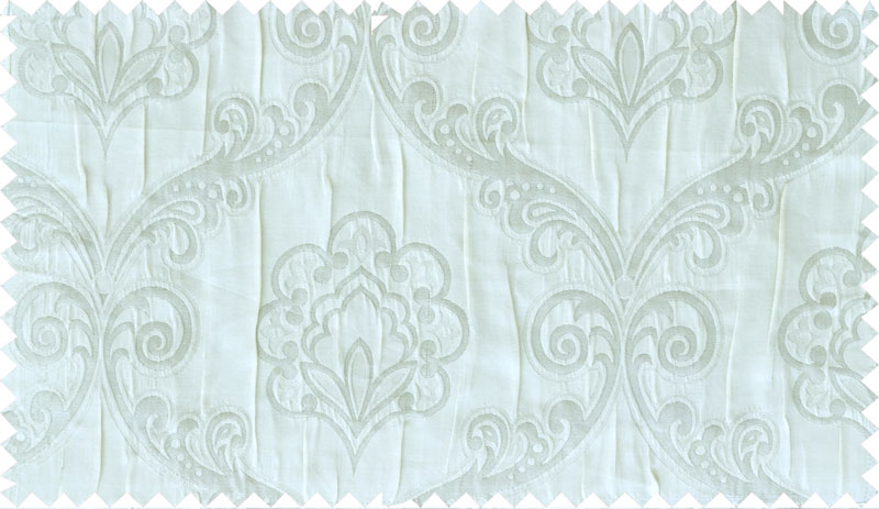 White silver motiff poly main curtain designs