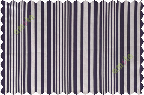 Indigo brown shadow stripes poly main curtain designs
