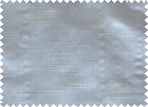 Grey colour solid plain with horizontal pencil stripes poly main curtain - 112527