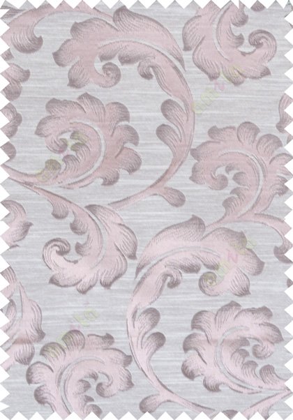 Pink beige colour lilac traditional design polycotton main curtain designs