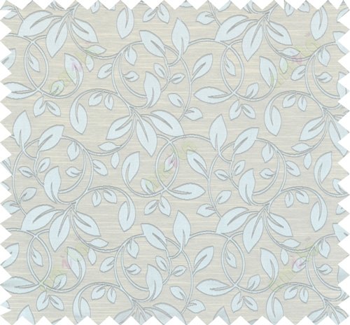 Green beige colour retro organic pattern polycotton main curtain designs