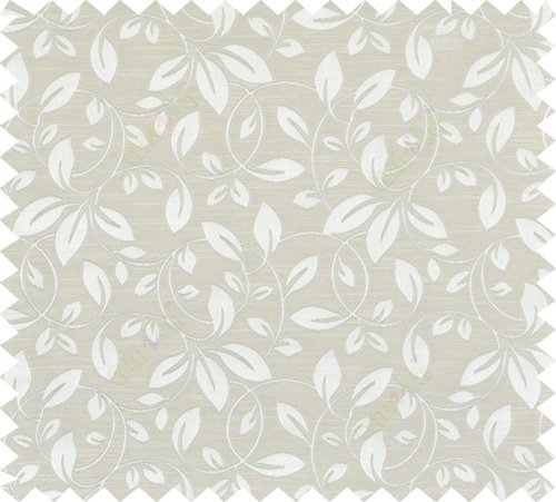 Green beige colour retro organic pattern polycotton main curtain designs