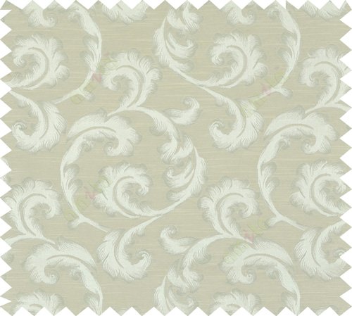Green beige colour lilac traditional design polycotton main curtain designs
