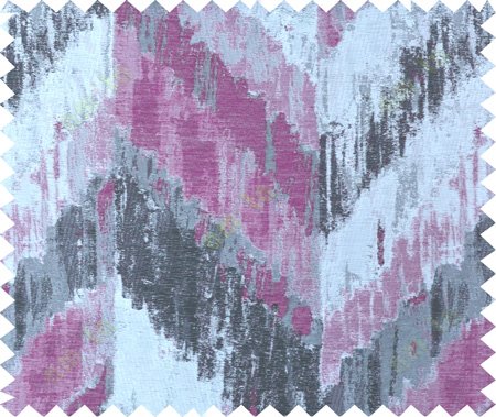 Pink grey black  colour zigzag camouflage poly main curtain designs