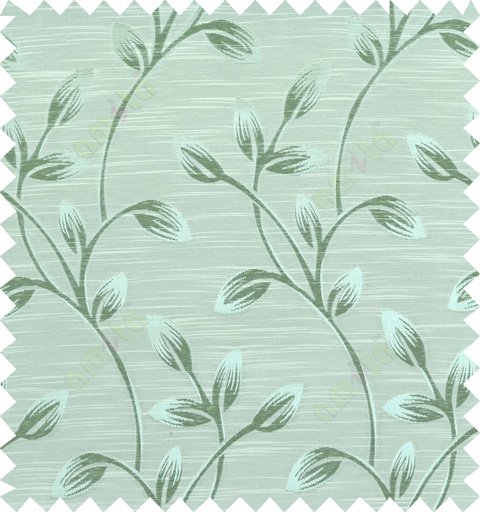 Green beige colour beautiful natural floral design polycotton main curtain designs