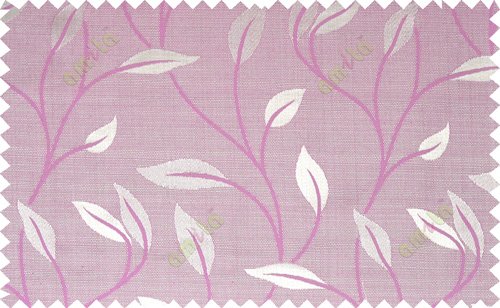 Pink brown grey color elegant floral pattern with texture fab polycotton main curtains design