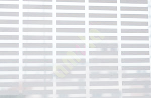 White transparent grid design decorative glass film