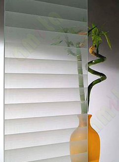 White horizontal frosted dots decorative glass film