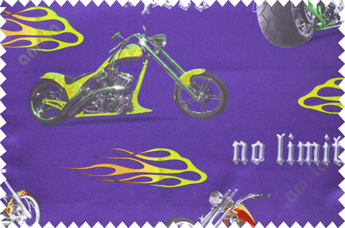 Kids blue yellow bikes poly main curtain designs