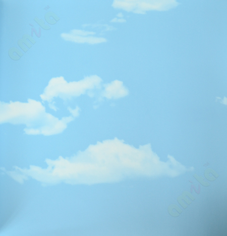 Kids beautiful blue white cloud sky home décor wallpaper