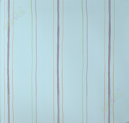 Kids blue purple black vertical lines home décor wallpaper