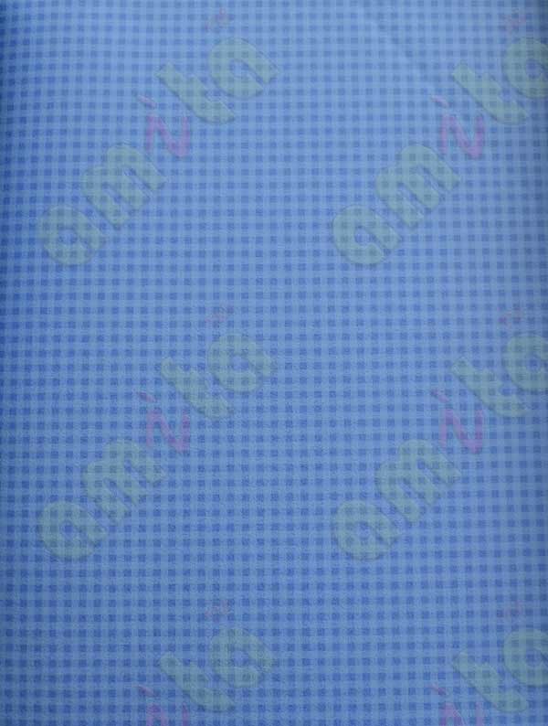 Ful blue color gingham checks home décor wallpaper