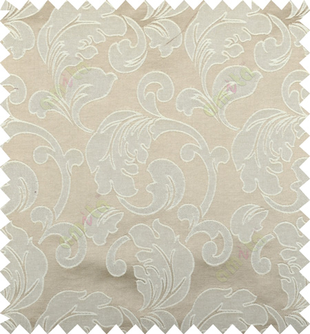 Brown beige color traditional design polycotton main curtain designs